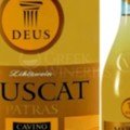 Deus Muscat Patras. PDO Patra Naturally sweet white wine.Variety:Muscat of Patras 100% Golden colour.Its aroma is strong and impressive.Notes of dried fruit (apricot, peach).Warm, sweet flavour with intense mouth. Ideal with a variety of desserts & fruits.